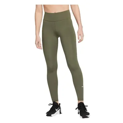 Nike ONE DRI-FIT Dámské sportovní legíny, khaki, velikost