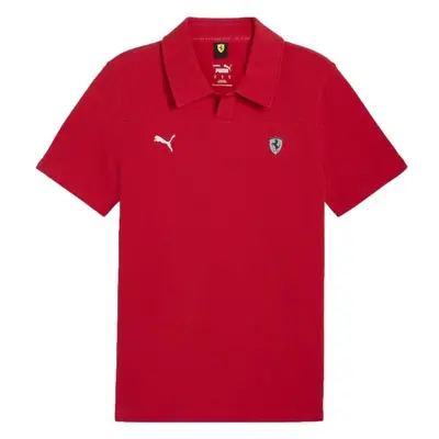 Puma FERRARI STYLE POLO Pánské polo triko, červená, velikost