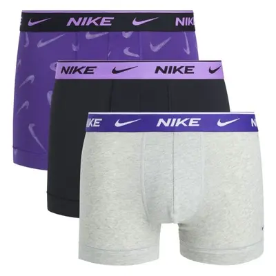 Nike EDAY COTTON STRETCH Pánské boxerky, fialová, velikost