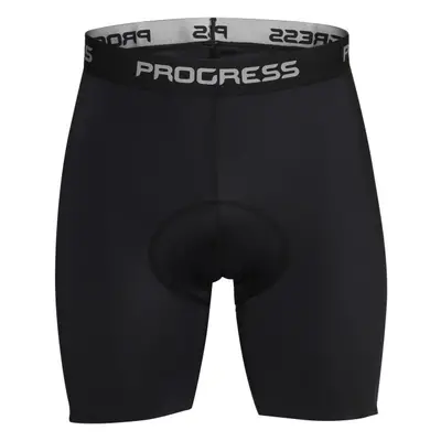 PROGRESS BASIC SHORTS Pánské kraťasy s cyklistickou vložkou, černá, velikost