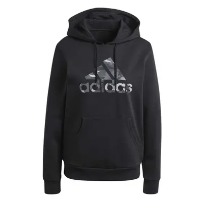 adidas CAMO GRAPHIC HOODIE Dámská mikina, černá, velikost