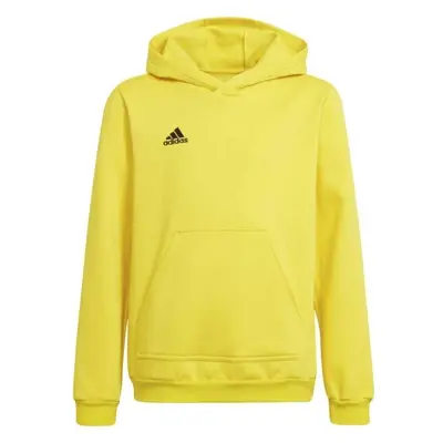 adidas ENTRADA SWEAT HOODIE Juniorská fotbalová mikina, žlutá, velikost