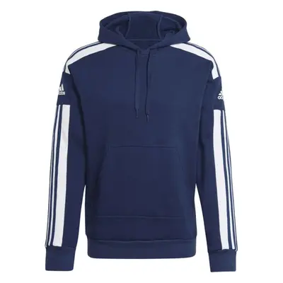 adidas SQ21 SW HOOD Pánská fotbalová mikina, tmavě modrá, velikost