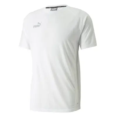 Puma TEAMFINAL CASUALS TEE Pánské triko, bílá, velikost