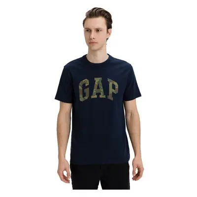 GAP CAMO ARCH LOGO Pánské tričko, tmavě modrá, velikost