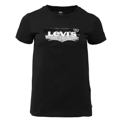 Levi's® THE PERFECT TEE CLEAR FOIL Dámské tričko, černá, velikost