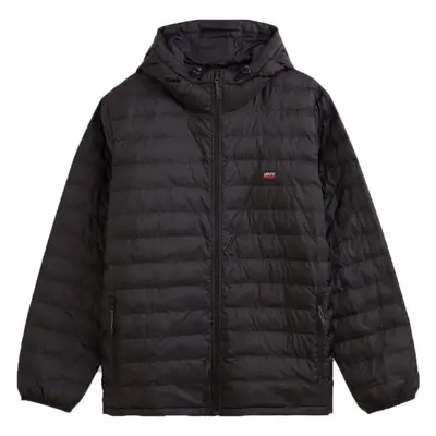 Levi's® PRESIDIO PACKABLE HOODED JACKET Pánská bunda, černá, velikost