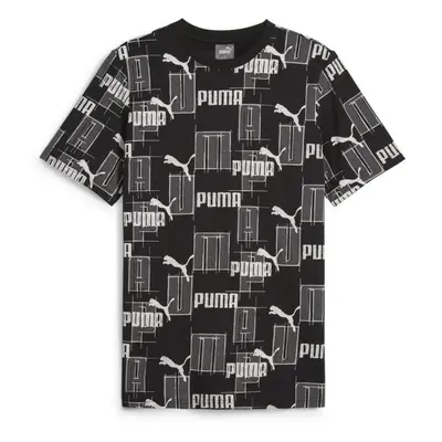 Puma ESSENTIALS + LOGO LAB AOP TEE Pánské triko, černá, velikost