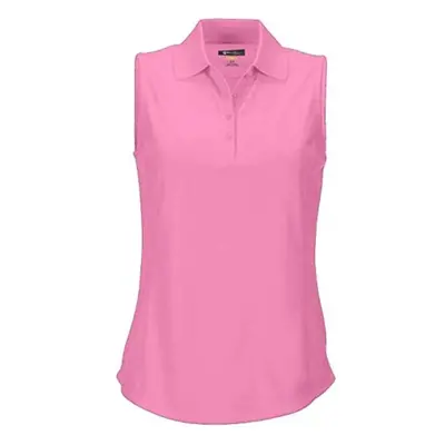 GREGNORMAN PROTEK SLEEVELESS POLO W Dámské golfové polo triko, růžová, velikost