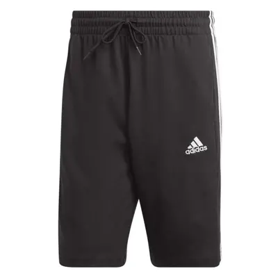 adidas ESSENTIALS SINGLE JERSEY 3-STRIPES SHORTS Pánské kraťasy, černá, velikost