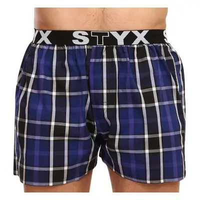 Styx MEN'S BOXERS SHORTS SPORTS RUBBER Pánské trenky, tmavě modrá, velikost