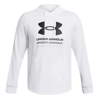 Under Armour RIVAL Pánská mikina, bílá, velikost