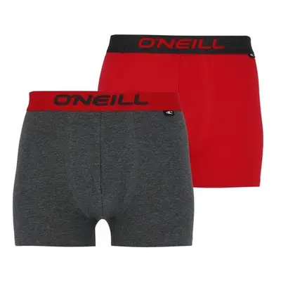 O'Neill PLAIN 2PACK Pánské boxerky, tmavě šedá, velikost