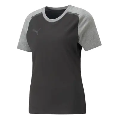 Puma TEAMCUP CASUALS TEE Dámské fotbalové triko, černá, velikost