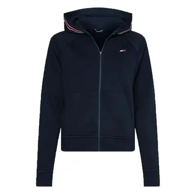 Tommy Hilfiger REGULAR TOMMY TAPE ZIPPER HOODIE Dámská mikina, tmavě modrá, velikost