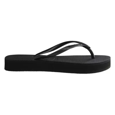 HAVAIANAS SLIM FLAT FORM Dámské žabky, černá, velikost