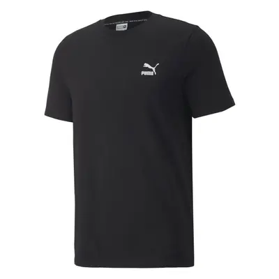 Puma CLASSICS SMALL LOGO TEE Pánské triko, černá, velikost