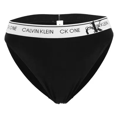 Calvin Klein FADED GLORY-HIGH LEG TANGA Dámské kalhotky, černá, velikost