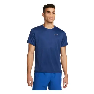 Nike DRI-FIT MILER Pánské tréninkové tričko, tmavě modrá, velikost