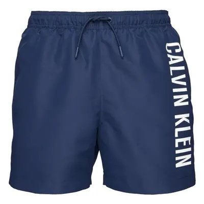 Calvin Klein MEDIUM DRAWSTRING Pánské plavky, tmavě modrá, velikost