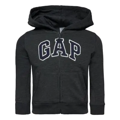 GAP FULLZIP LOGO Chlapecká mikina, tmavě šedá, velikost