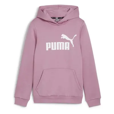 Puma ESSENTIALS LOGO HOODIE FL G Dívčí mikina, růžová, velikost