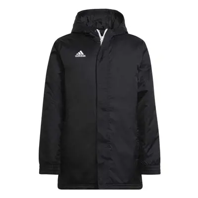 adidas ENTRADA STADIUM JACKET Juniorská fotbalová bunda, černá, velikost