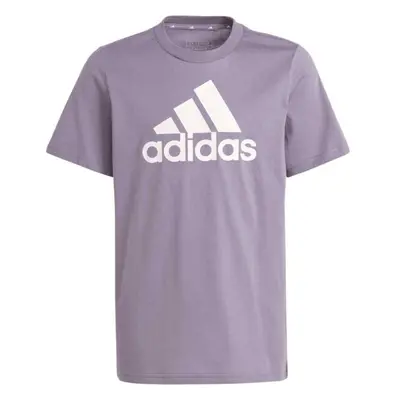 adidas BIG LOGO TEE Juniorské tričko, vínová, velikost