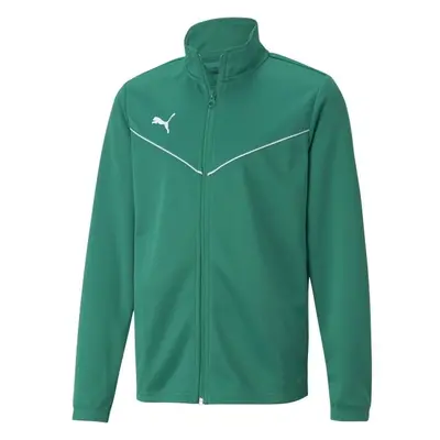 Puma TEAMRISE TRAINING POLY JACKET Chlapecká mikina, zelená, velikost