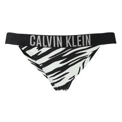 Calvin Klein INTENSE POWER-BRAZILIAN-PRINT Dámské plavkové kalhotky, černá, velikost