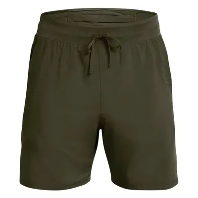 Under Armour LAUNCH ELITE 2IN 17'' Pánské kraťasy, khaki, velikost