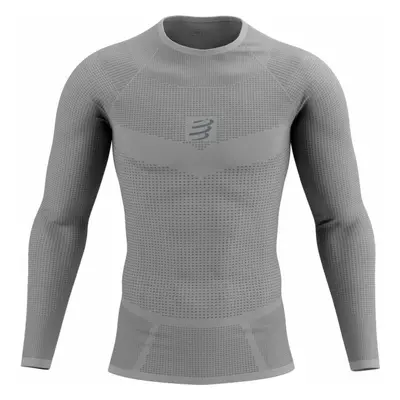 Compressport ON/OFF BASE LAYER LS TOP Pánské funkční triko, šedá, velikost