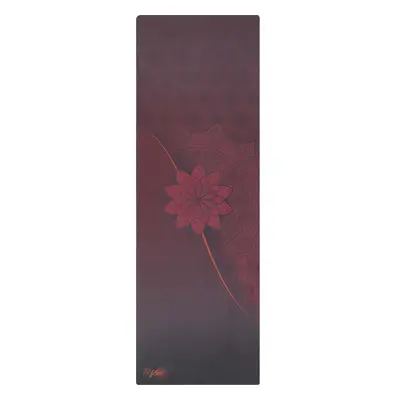 Fitforce YOGA MAT PRO Semišová yoga podložka, vínová, velikost