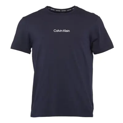 Calvin Klein S/S CREW NECK Pánské tričko, tmavě modrá, velikost