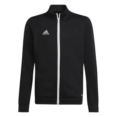 adidas ENTRADA TRACK JACKET Juniorská fotbalová mikina, černá, velikost