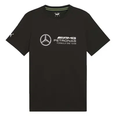 Puma MERCEDES-AMG PETRONAS F1 ESSENTIALS LOGO TEE Pánské triko, černá, velikost