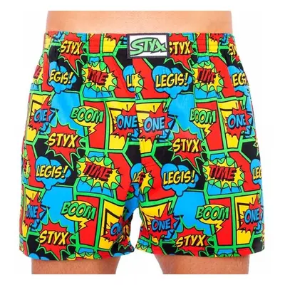 Styx MEN'S BOXERS SHORTS CLASSIC RUBBER Pánské trenky, mix, velikost