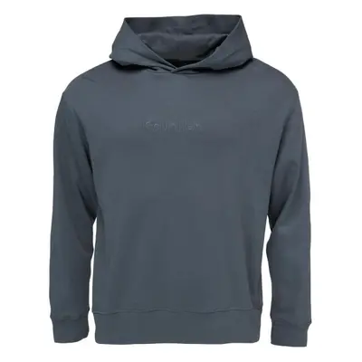 Calvin Klein L/S HOODIE Pánská mikina, tmavě modrá, velikost