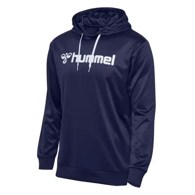 Hummel LOGO HOODIE Pánská mikina, tmavě modrá, velikost