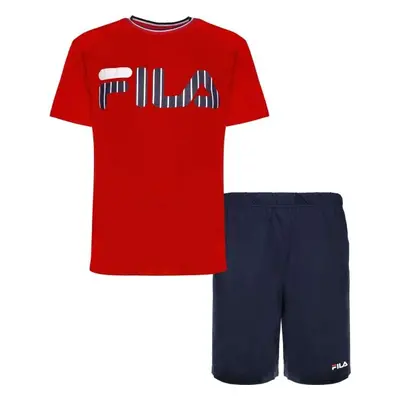 Fila JERSEY SHORTS PYJAMAS SS Pánské pyžamo, červená, velikost