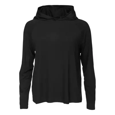 BOODY LONG SLEEVE HOODED T-SHIRT Dámské tričko, černá, velikost