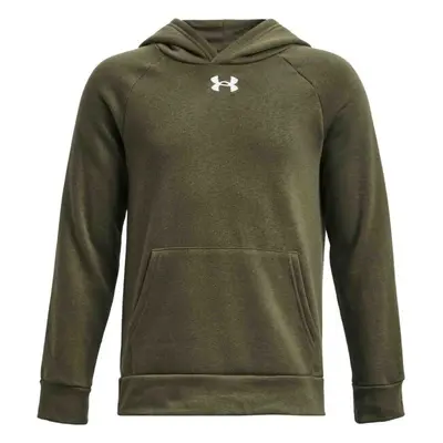 Under Armour RIVAL FLEECE HOODIE Chlapecká mikina, khaki, velikost