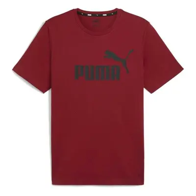 Puma ESSENTIALS LOGO Pánské triko, červená, velikost