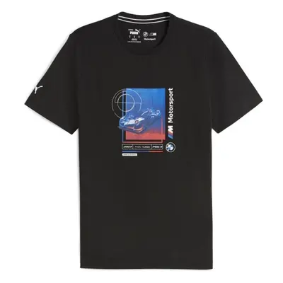 Puma BMW MOTORSPORT CAR GRAPHIC TEE Pánské triko, černá, velikost