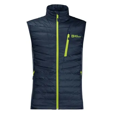 Jack Wolfskin ROUTEBURN PRO INS VEST Pánská outdoorová vesta, tmavě modrá, velikost