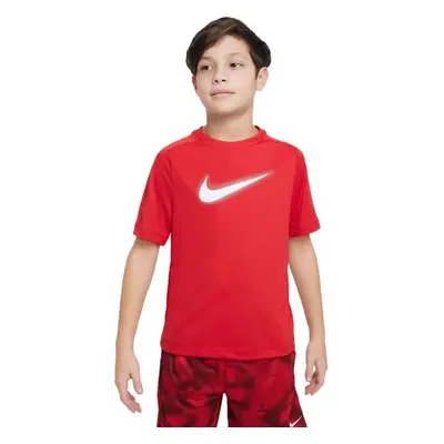 Nike DRI-FIT MULTI+ Chlapecké tričko, červená, velikost