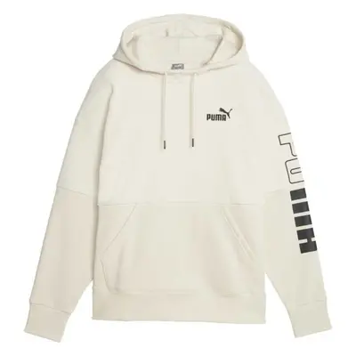 Puma POWER COLOR BLOCK HIGT NECK HOODIE Dámská mikina, béžová, velikost