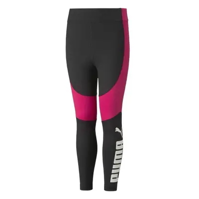 Puma FAVORITE LOGO HIGH-WAIST 7/8 LEGGINGSS LEGGINGS Dívčí legíny, černá, velikost