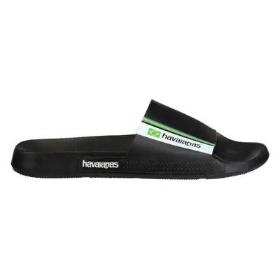 HAVAIANAS SLIDE BRASIL Unisex pantofle, černá