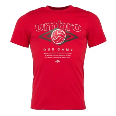 Umbro FW RETRO FOOTVALL GRAPHIC TEE Pánské triko, červená, velikost